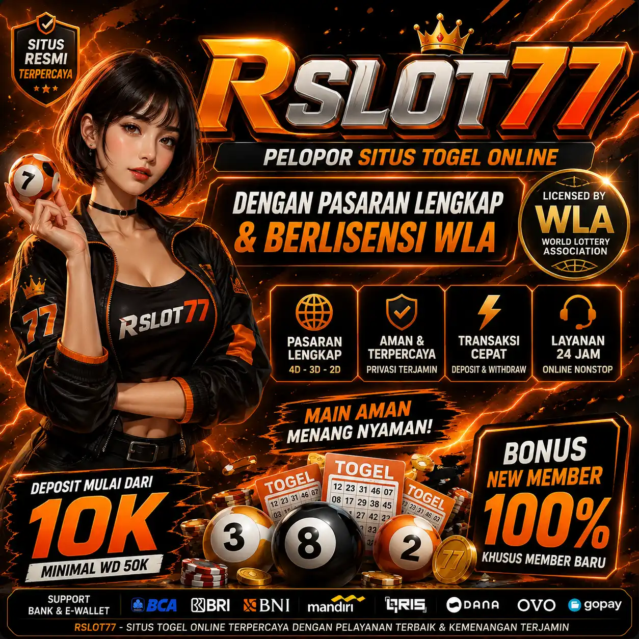 banner RSLOT77 : Pelopor Situs Togel Online Dengan Pasaran Lengkap & Berlisensi WLA